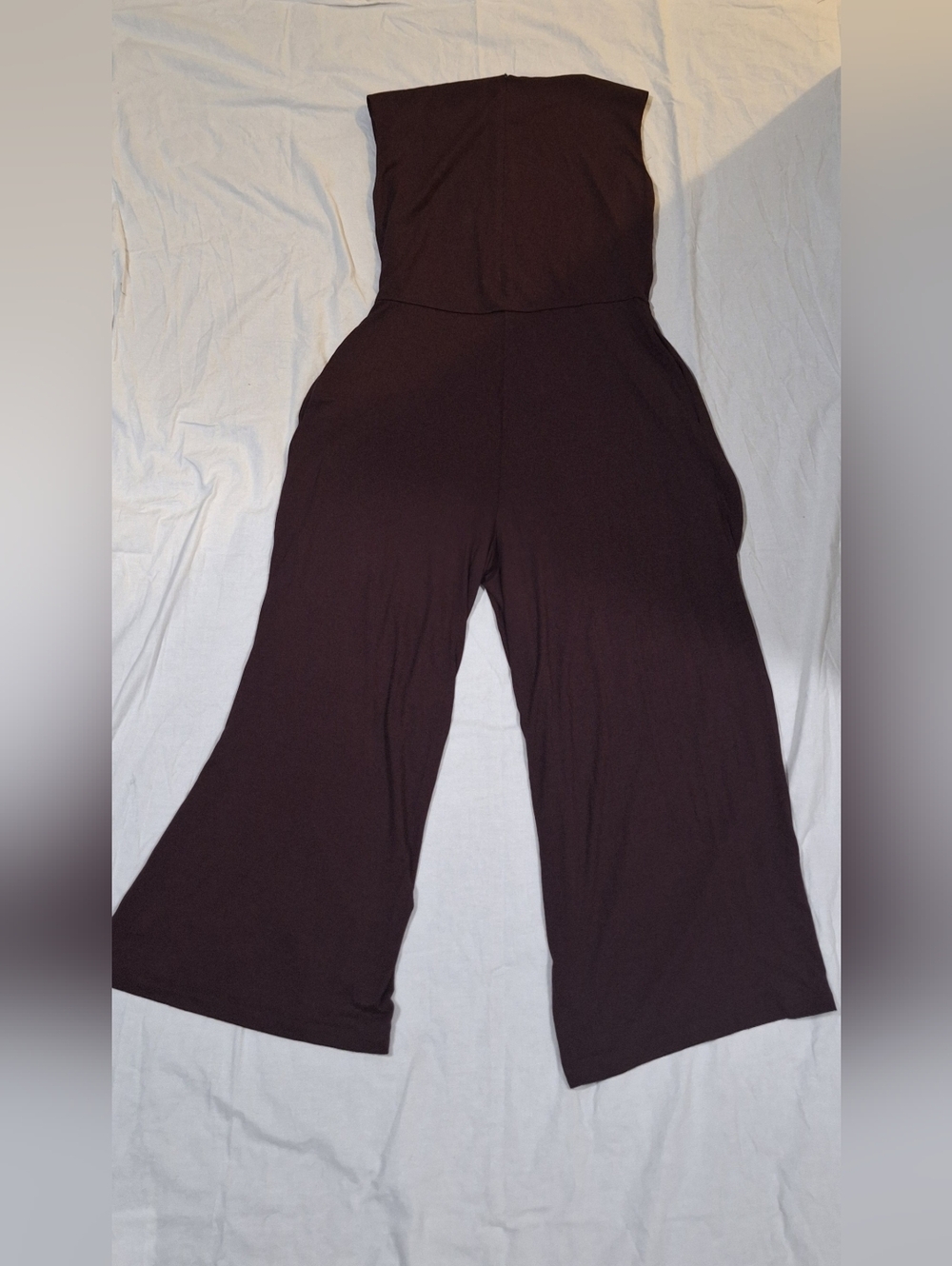 Eileen Fisher Wide-Leg Dark Brown Jumpsuit